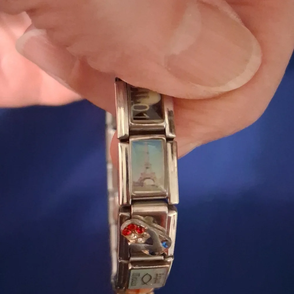 Silver Religious Charm Bracelet